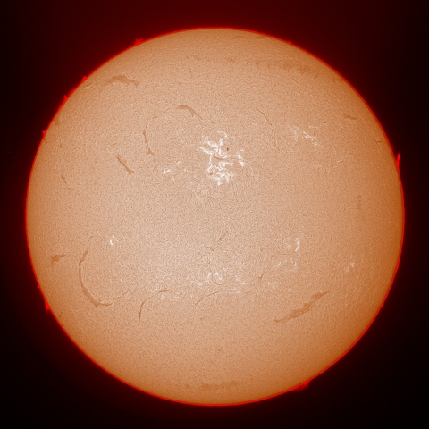 2023年5月16日の太陽面