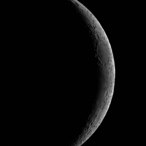 9/18の月(月齢3.3)