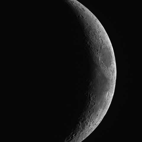 9/19の月(月齢4.3)