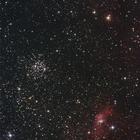 M52とNGC7635バブル星雲