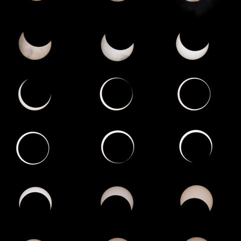 自宅で観測できた金環日食