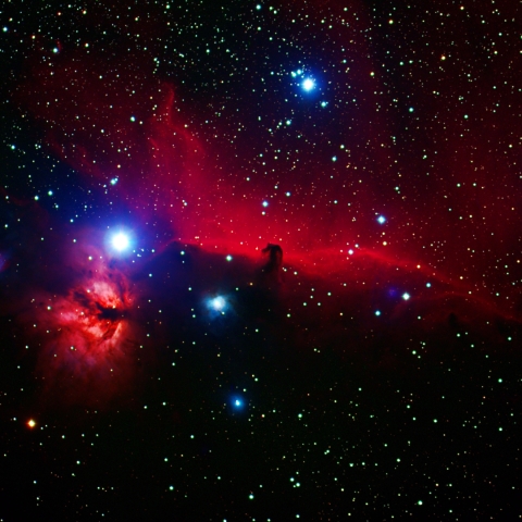 馬頭星雲＆燃木星雲