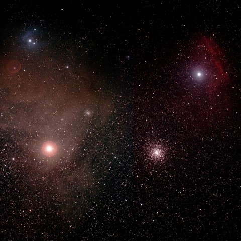 アンタレス付近の星雲・星団