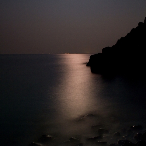 立待月と木星のランデブー