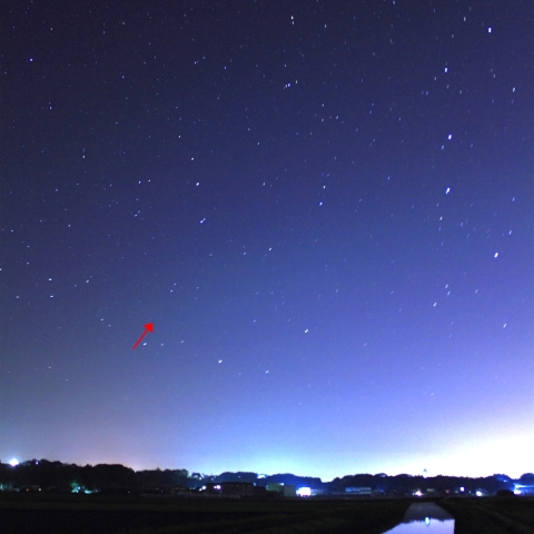 おおぐまこぐまの下を通過する天宮1号