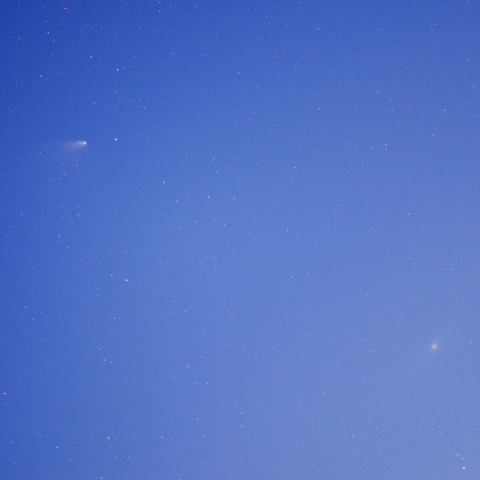 パンスターズ彗星とM31