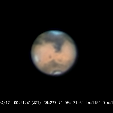 4月12日の火星
