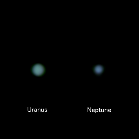 8月16日の海王星と天王星