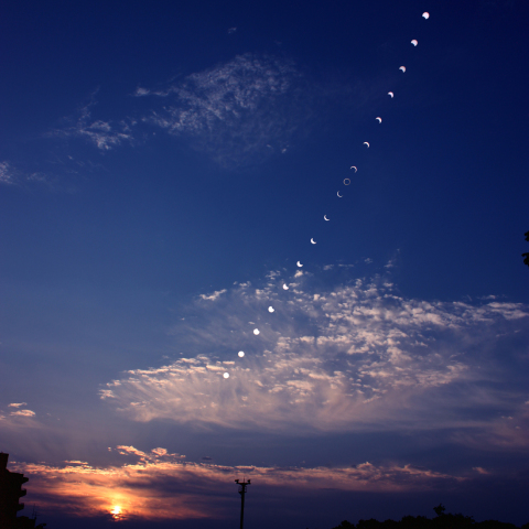 金環日食全景