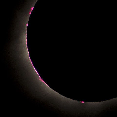 第2接触直後のプロミネンス