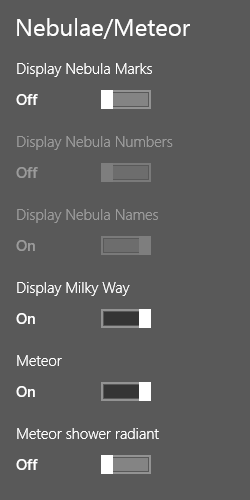 Display: Nebulae/Meteor