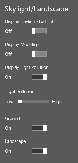 Display: Skylight/Landscape