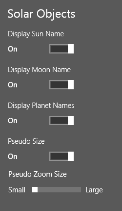 Display: Solar Objects