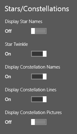 Display: Stars/Constellations