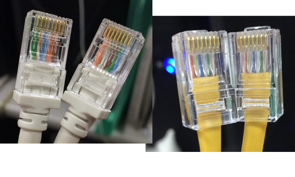 クロスケーブルとストレートケーブル