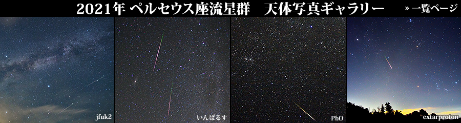 2021年ペルセウス座流星群 天体写真ギャラリー