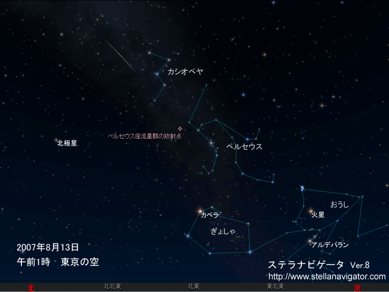 Astroarts 特集 07年 ペルセウス座流星群 流星をたくさん見るためのコツ